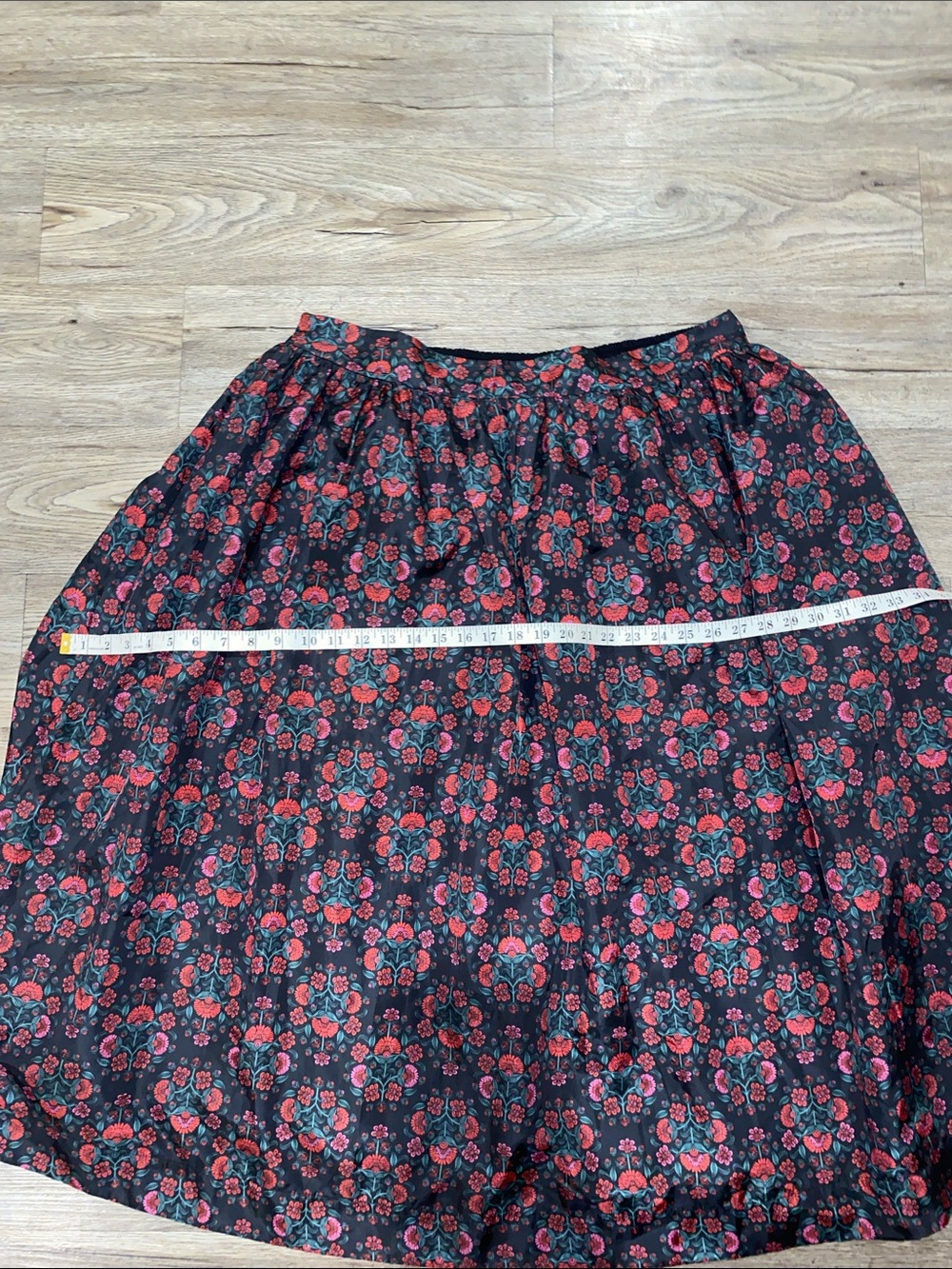ON 34TH Black Floral Print Maxi Skirt Size XXL - Picture 8 of 8